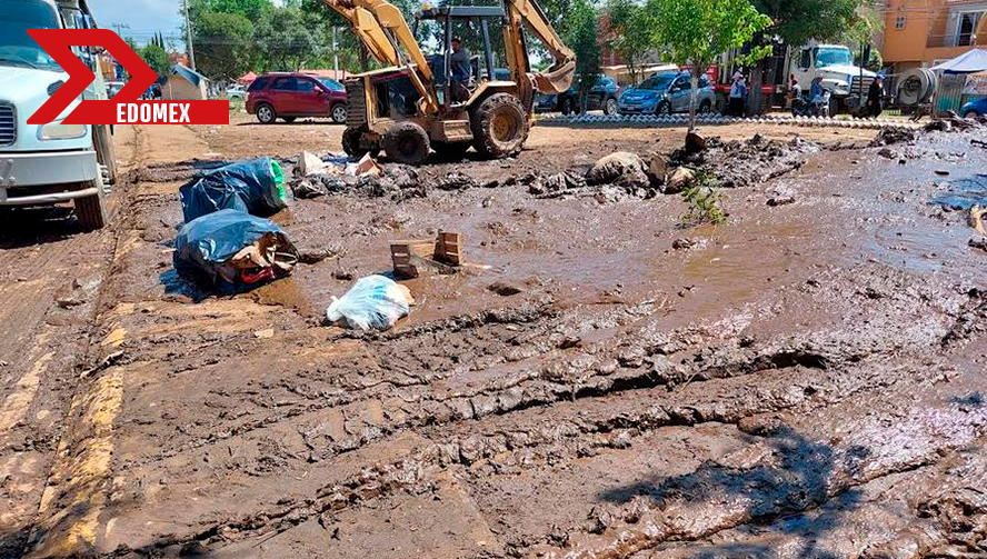 Acciones de limpieza y vacunación en Chicoloapan y Chalco tras inundaciones