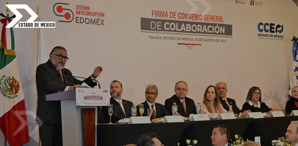 Empresarios y gobierno del Edomex firman convenio para erradicar la corrupción y fortalecer la confianza ciudadana