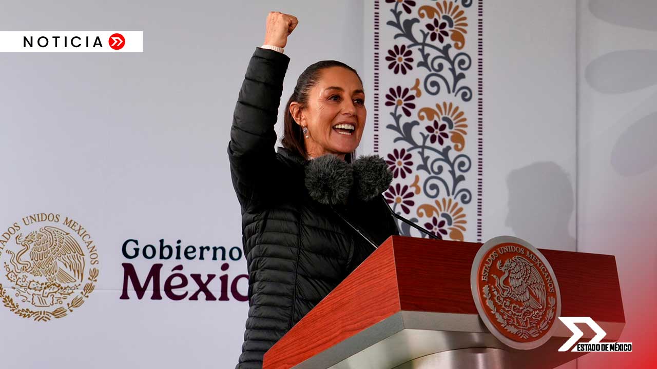 Claudia Sheinbaum da banderazo al Tren México-Pachuca