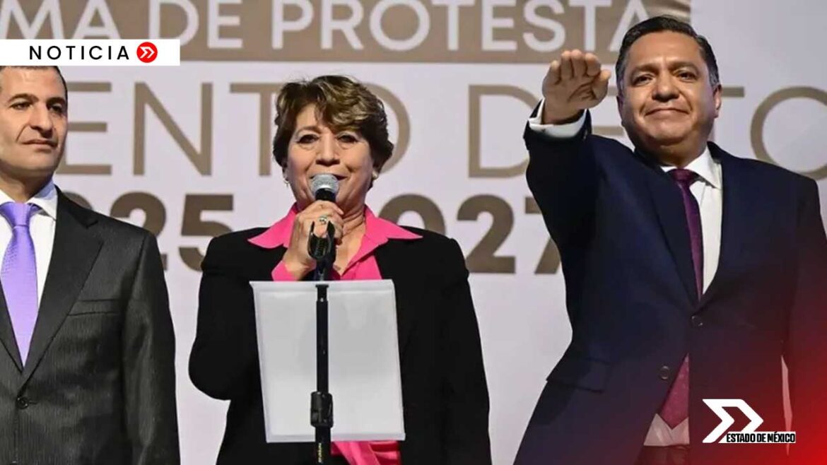 Delfina Gómez encabeza ceremonia de Moreno como alcalde, enfocándose en movilidad, seguridad y servicios básicos en Toluca.